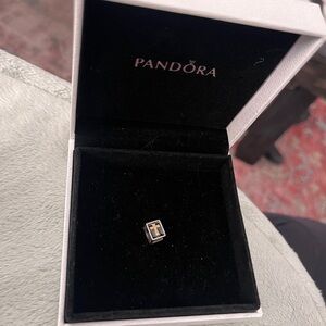 Pandora Black and Gold Holy Bible Charm with Cross Detail 925
